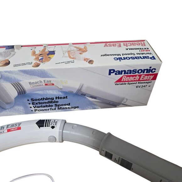 Panasonic Reach Easy EV247 Panabrator Massager Extendible W/ Heat Variable Speed - Picture 3 of 13